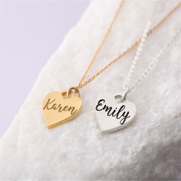 lateefah custom name laser engraved anniversary necklaces personalized stainless steel heart pendant jewelry gift for lovers, Silver
lateefah custom name laser engraved anniversary necklaces personalized stainless steel heart pendant jewelry gift for lovers, Silver