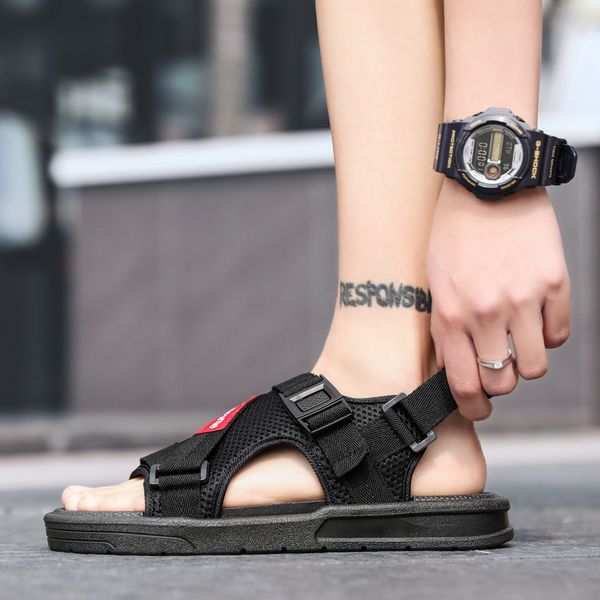 sandals couple summer hollow out beach sandals fashion sport non-slip walking outdoor flats casual, Black
sandals couple summer hollow out beach sandals fashion sport non-slip walking outdoor flats casual, Black