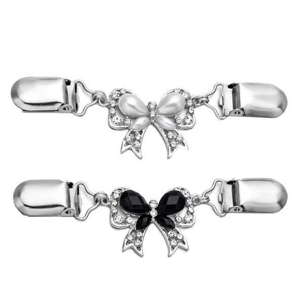 2pcs sweater shawl clips set retro cardigan collar clips crystal bowknot dresses shawl clips, Silver
2pcs sweater shawl clips set retro cardigan collar clips crystal bowknot dresses shawl clips, Silver