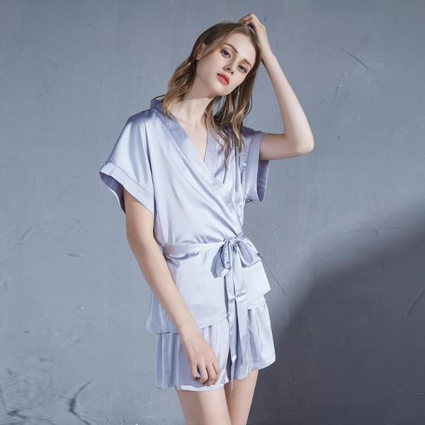 women's sleepwear summer ice silk satin pajamas set robe for women sleep bottoms shorts nightwear clothing home wear clothes, Black;red
women's sleepwear summer ice silk satin pajamas set robe for women sleep bottoms shorts nightwear clothing home wear clothes, Black;red