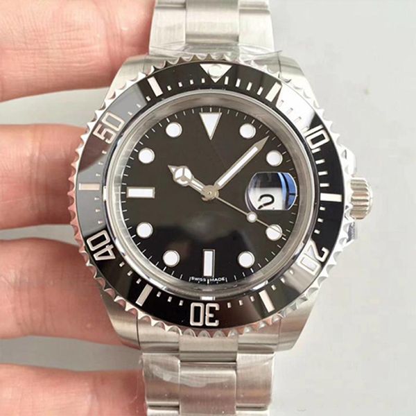 2019 new fashion luxury wristwatch basel red sea-deler stainless steel 43mm watch 126600 automatic mens watch arrival ing, Slivery;brown