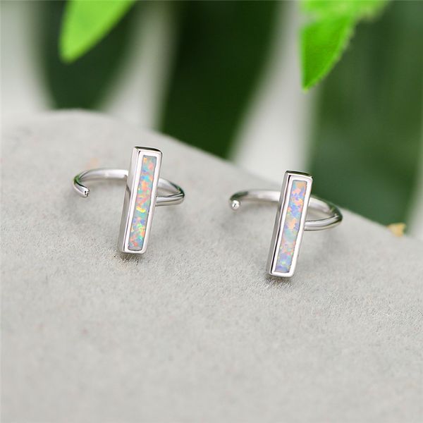 simple female blue opal stone earrings cute silver color hoop earrings for women charm square small wedding, Golden;silver
simple female blue opal stone earrings cute silver color hoop earrings for women charm square small wedding, Golden;silver