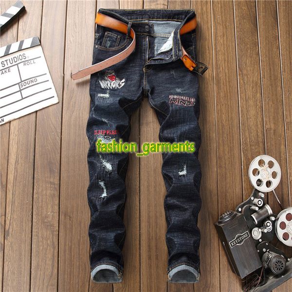new fashion personality motorcycle pants mens stylist jeans mens trousers street embroidery personality jeans trend slim denim pants, Blue
new fashion personality motorcycle pants mens stylist jeans mens trousers street embroidery personality jeans trend slim denim pants, Blue