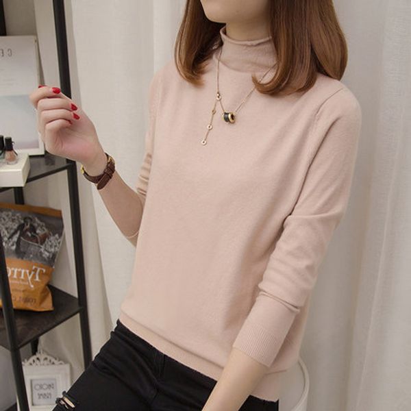 fashion 2019 new women's knitted sweaters fashion high collar women cashmere sweater knit turtlneck pullover winter slim shirts, White;black
fashion 2019 new women's knitted sweaters fashion high collar women cashmere sweater knit turtlneck pullover winter slim shirts, White;black