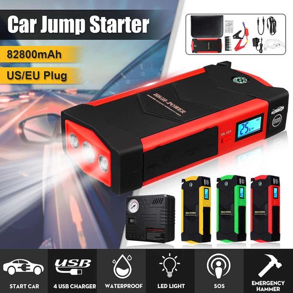 82800mah 4usb car jump starter multifunction emergency charger battery power bank pack 12v starting device
82800mah 4usb car jump starter multifunction emergency charger battery power bank pack 12v starting device