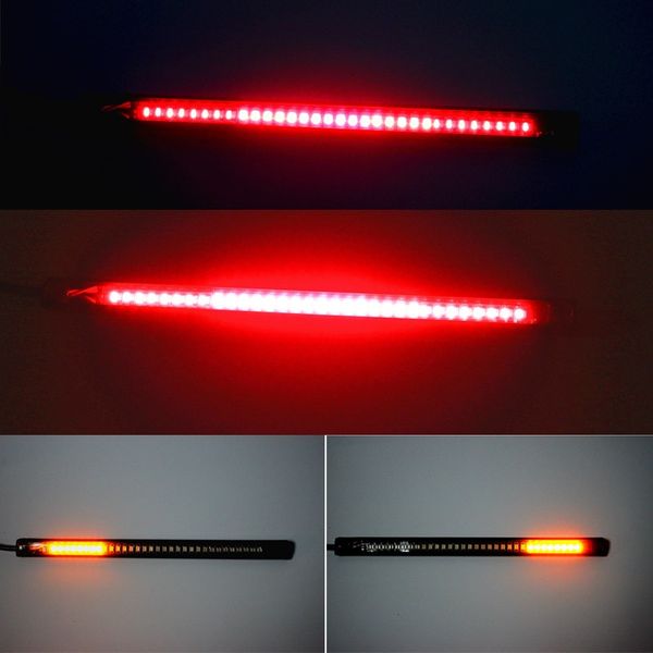 motorcycle light bar strip tail brake sturn signal license plate light integrated 3528 smd 48 led red amber color
motorcycle light bar strip tail brake sturn signal license plate light integrated 3528 smd 48 led red amber color