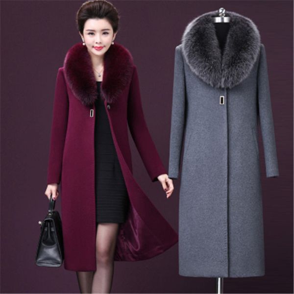 plus size 5xl winter womens big fur collar big size wool coat long jackets parka coats outerwear mother blends682, Black
plus size 5xl winter womens big fur collar big size wool coat long jackets parka coats outerwear mother blends682, Black