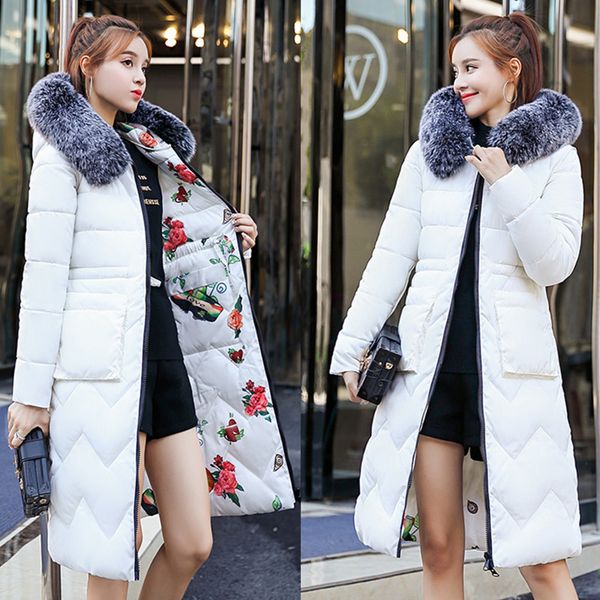 2019 winter new style cotton-padded clothes korean-style thickening large fur collar cotton coat two-sided long over-the-knee do, Blue;black
2019 winter new style cotton-padded clothes korean-style thickening large fur collar cotton coat two-sided long over-the-knee do, Blue;black
