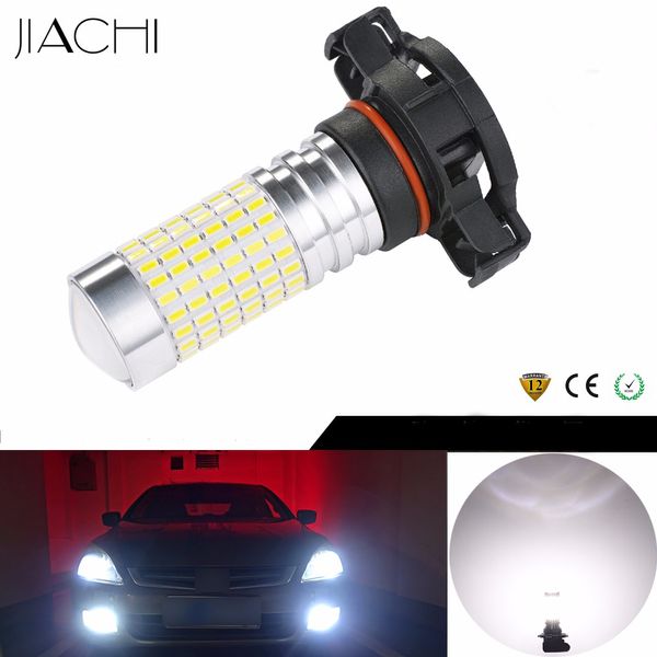 

jiachi 2x h16 led fog light 6000k xenon white car styling 1400lm dc12-24v 3014-144 smd 5202 2504 for auto daytime running lights