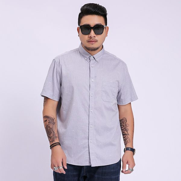 2020 new men's casual thin striped shirt summer new male slim business fashion short sleeve shirt large size brand 6xl 7xl 8xl, White;black
2020 new men's casual thin striped shirt summer new male slim business fashion short sleeve shirt large size brand 6xl 7xl 8xl, White;black