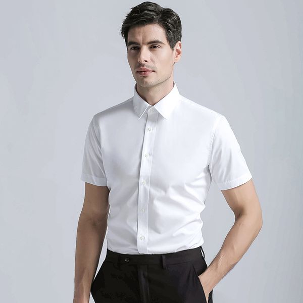 2020 fashion new men's regular fit shirt men short sleeve business suits shirt solid color casual mens dress shirts white, White;black
2020 fashion new men's regular fit shirt men short sleeve business suits shirt solid color casual mens dress shirts white, White;black