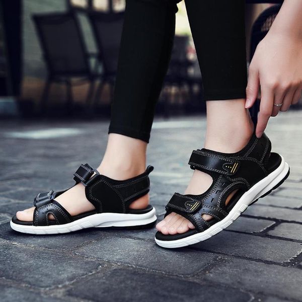 new men's sandals fashion summer leisure beach men shoes high leather sandals the big yards sport strap shoes#313, Black
new men's sandals fashion summer leisure beach men shoes high leather sandals the big yards sport strap shoes#313, Black