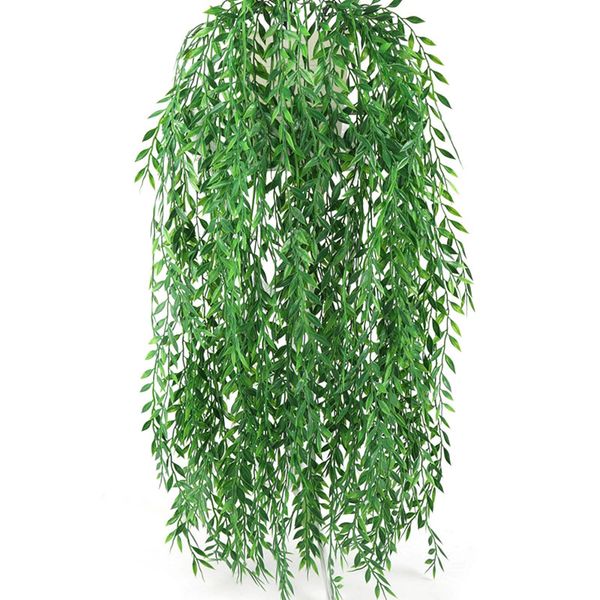 1pc artificial flowers rattan fake leaves wall hanging rattan home garden decor willow leaves hanging vine plants
1pc artificial flowers rattan fake leaves wall hanging rattan home garden decor willow leaves hanging vine plants