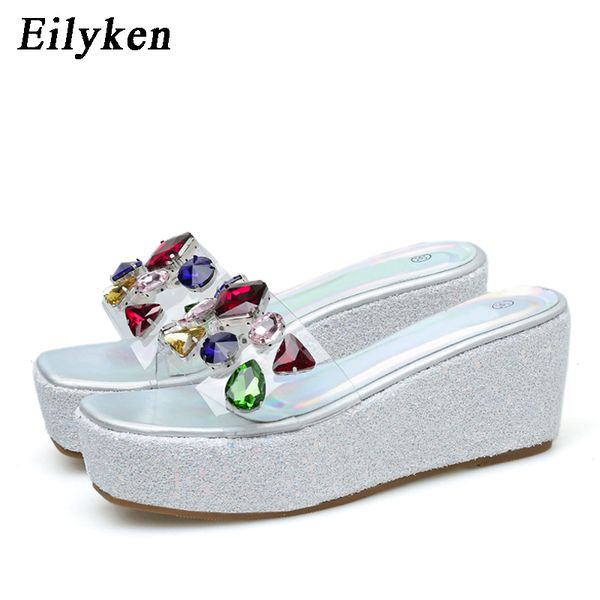 eilyken fashion gemstone pvc transparent diamond women slipper platform heels slides summer open-toe wedge sandals, Black
eilyken fashion gemstone pvc transparent diamond women slipper platform heels slides summer open-toe wedge sandals, Black