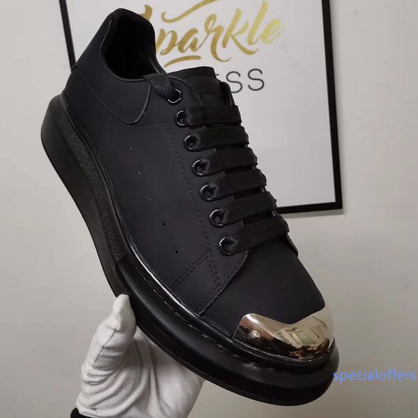 designer shoes genuine leather sneakers lace up metal head platform casual shoes chaussures hommes fashion luxury designer women shoes, Black
designer shoes genuine leather sneakers lace up metal head platform casual shoes chaussures hommes fashion luxury designer women shoes, Black
