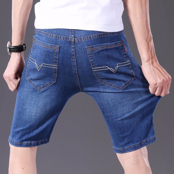 men jeans pants summer thin men's denim shorts regular straight knee length trend casual short, Blue
men jeans pants summer thin men's denim shorts regular straight knee length trend casual short, Blue