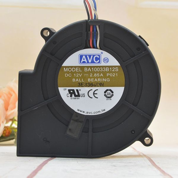 AVC BA10033B12S 9733 12V 2.85A Вентилятор центробежного турбины с большим объемом воздуха
AVC BA10033B12S 9733 12V 2.85A Вентилятор центробежного турбины с большим объемом воздуха