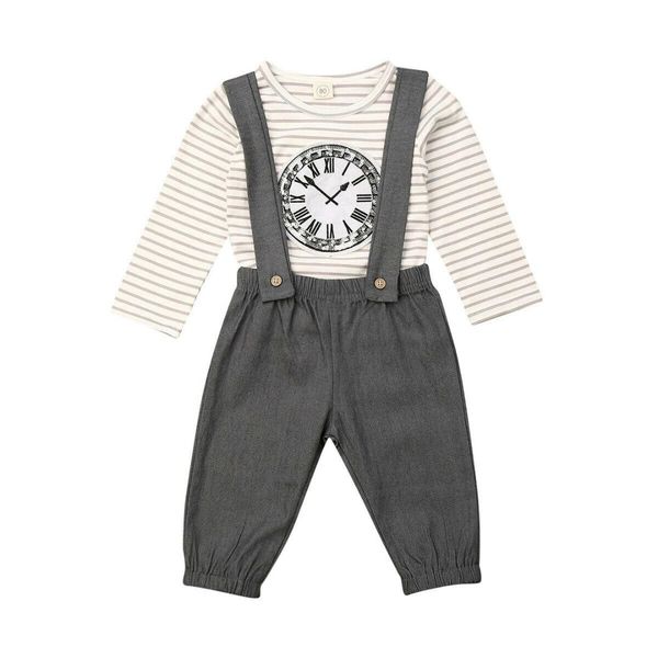 0-5y autumn toddler kids baby boy girl clothes sets long sleeve striped pullover t-shirt +bib long pants outfit set, White
0-5y autumn toddler kids baby boy girl clothes sets long sleeve striped pullover t-shirt +bib long pants outfit set, White