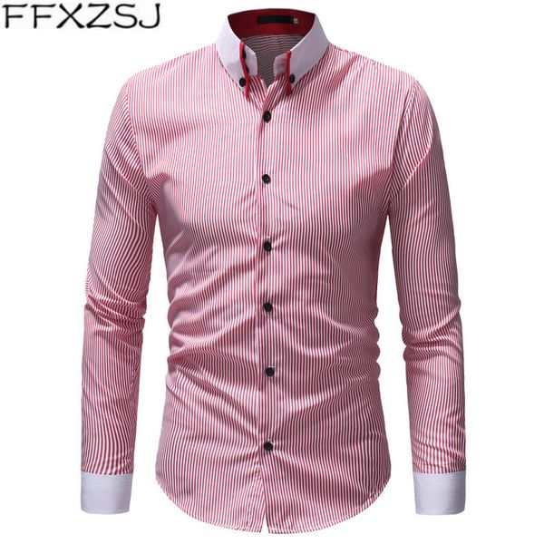 ffxzsj brand cotton men shirt long sleeved striped solid plaid male business shirt brand clothing formal man, White;black
ffxzsj brand cotton men shirt long sleeved striped solid plaid male business shirt brand clothing formal man, White;black
