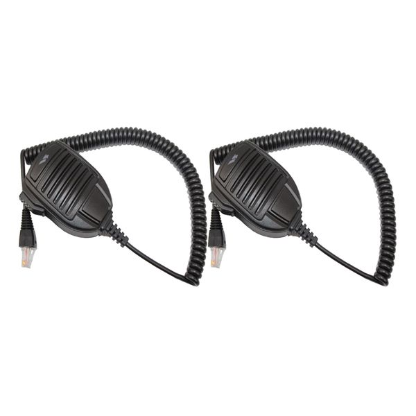 2x standard radio mobile microphone mh 67a8j speaker for