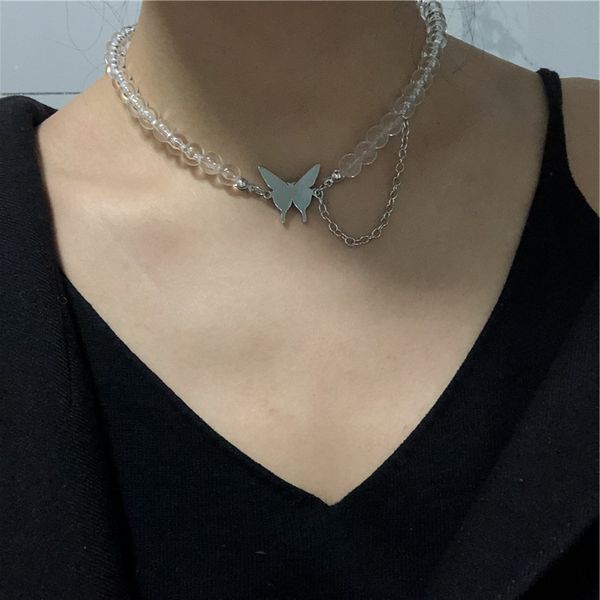 butterfly crystal beads choker necklace for women gold color summer fashion clavicle chain necklace, Golden;silver
butterfly crystal beads choker necklace for women gold color summer fashion clavicle chain necklace, Golden;silver