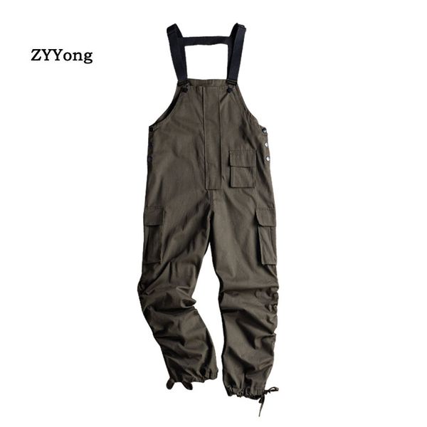 army green loose overalls men jumpsuit bib beam feet hip hop streetwear rompers cargo pants solid color youth casual trousers, Black
army green loose overalls men jumpsuit bib beam feet hip hop streetwear rompers cargo pants solid color youth casual trousers, Black