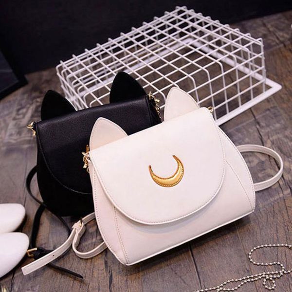 women summer sailor moon ladies handbag black cat shape chain shoulder bag pu women messenger crossbody small bag #50
women summer sailor moon ladies handbag black cat shape chain shoulder bag pu women messenger crossbody small bag #50