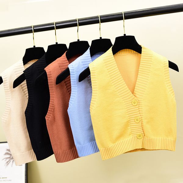 fashion slim ladies v neck spring autumn tank knit cardigans short sweater vest wool casual women sleeveless soft sweaters, White;black
fashion slim ladies v neck spring autumn tank knit cardigans short sweater vest wool casual women sleeveless soft sweaters, White;black