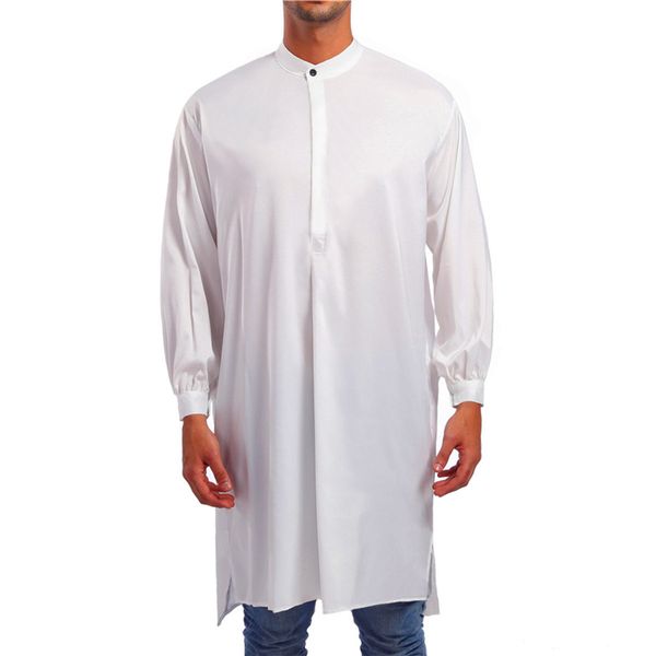 mogu 2019 new fashion simple long men's shirt muslim robes breathable long-sleeved shirt 4 colors asian size -2xl for mens top, White;black
mogu 2019 new fashion simple long men's shirt muslim robes breathable long-sleeved shirt 4 colors asian size -2xl for mens top, White;black