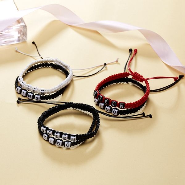 6 set european and american fashion new couple alphabet bracelets " king queen " handmade woven bracelet c-37, Golden;silver
6 set european and american fashion new couple alphabet bracelets " king queen " handmade woven bracelet c-37, Golden;silver