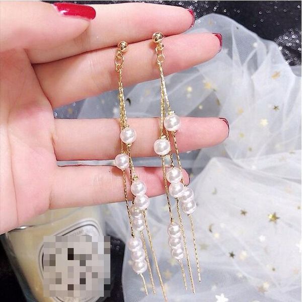 silver needle korean fashion lady sweet imitation pearl tassel long earrings for women 2019 luxury earrings crystal earrings
silver needle korean fashion lady sweet imitation pearl tassel long earrings for women 2019 luxury earrings crystal earrings
