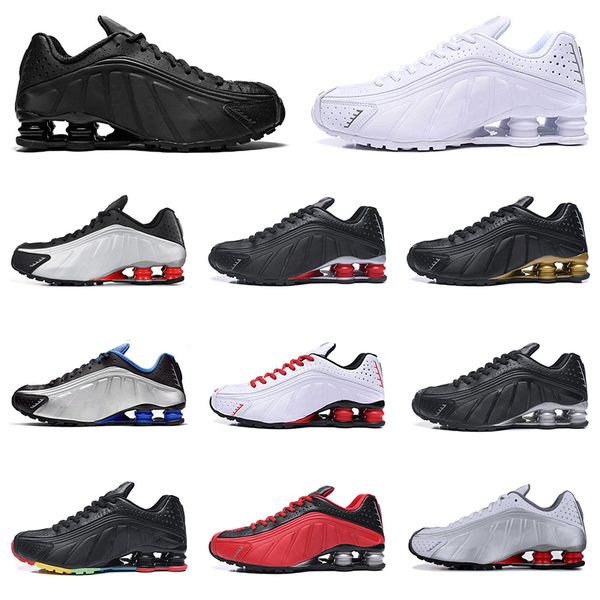Hot Sale Shox R4 OG Running Shoes for Mens Triple White Black Red Gold designer men Trainer Tennis Sports Sneakers runner size 40-45
Hot Sale Shox R4 OG Running Shoes for Mens Triple White Black Red Gold designer men Trainer Tennis Sports Sneakers runner size 40-45