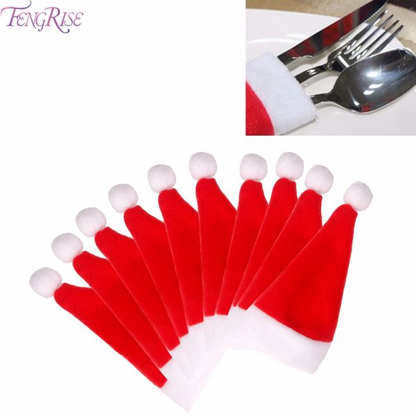 fengrise 20pcs/lot christmas silverware holder mini santa claus hat merry christmas decorations for home table decor accessories
fengrise 20pcs/lot christmas silverware holder mini santa claus hat merry christmas decorations for home table decor accessories