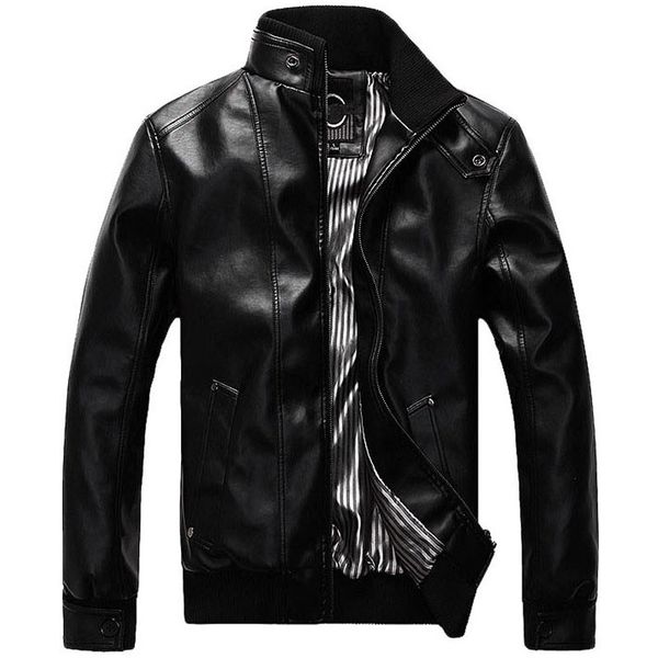 brand new leather jacket men design stand collar male casual motorcycle leather jacket mens jaqueta de couro masculino pu, Black
brand new leather jacket men design stand collar male casual motorcycle leather jacket mens jaqueta de couro masculino pu, Black