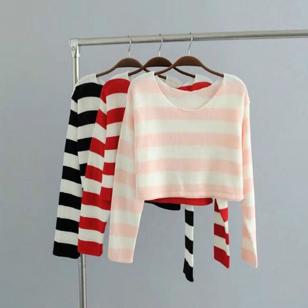 block striped women sweater long sleeve v-neck women crop knitted sweater knit pullovers, White;black
block striped women sweater long sleeve v-neck women crop knitted sweater knit pullovers, White;black