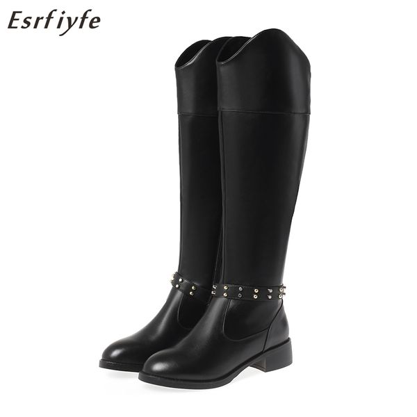esrfiyfere genuine leather high heels women knee high boots office ladies dress shoes winter boots woman big size 34-43, Black
esrfiyfere genuine leather high heels women knee high boots office ladies dress shoes winter boots woman big size 34-43, Black