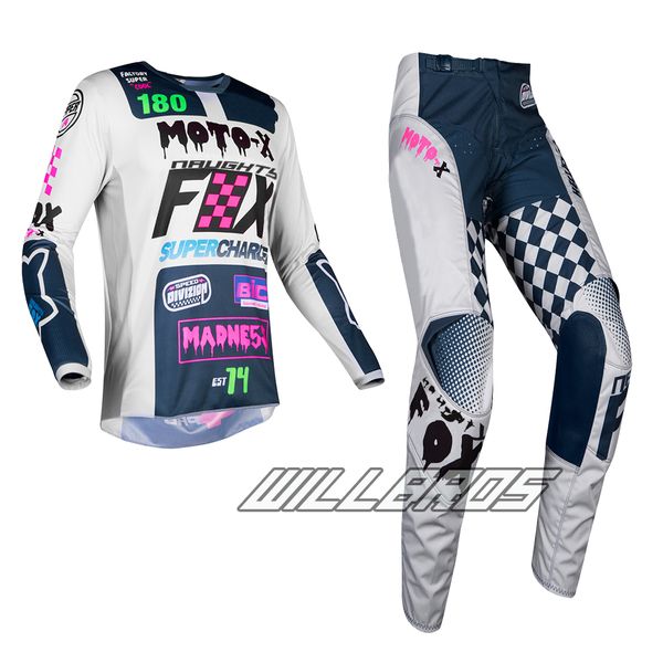 naughty 2019 mx 180 czar light grey jersey pants combo motocross gear set for dirt bike atv off road rac, Black;blue
naughty 2019 mx 180 czar light grey jersey pants combo motocross gear set for dirt bike atv off road rac, Black;blue