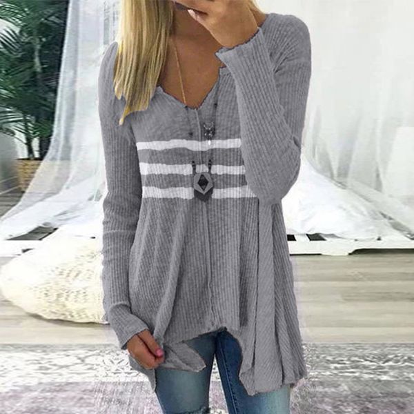 plus size s-5xl women's sweater casual striped v-neck long sleeve irregularity knit blouse female sweater soft clothes, White;black
plus size s-5xl women's sweater casual striped v-neck long sleeve irregularity knit blouse female sweater soft clothes, White;black