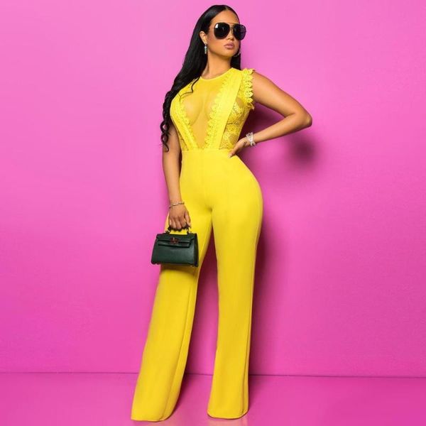 women's jumpsuits & rompers women mesh lace patchwork jumpsuit wide leg casual slim business overalls elegant formal office lady, Black;white
women's jumpsuits & rompers women mesh lace patchwork jumpsuit wide leg casual slim business overalls elegant formal office lady, Black;white