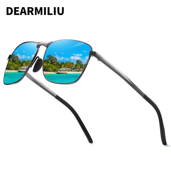 dearmiliu brand men's vintage square sunglasses polarized uv400 lens eyewear accessories male sun glasses for men/women v2462, White;black
dearmiliu brand men's vintage square sunglasses polarized uv400 lens eyewear accessories male sun glasses for men/women v2462, White;black