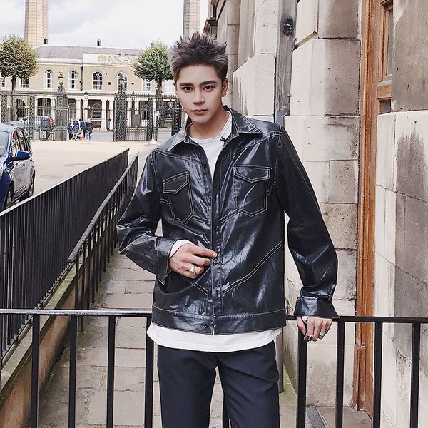 spring and autumn men's jacket korean version of the trend of casual slim body short trench coat men's coat, Black;brown
spring and autumn men's jacket korean version of the trend of casual slim body short trench coat men's coat, Black;brown