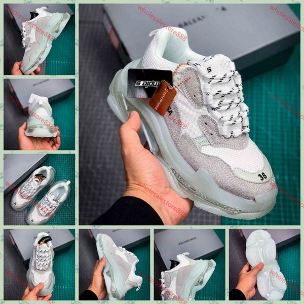 xshfbcl new pairs triple s green crystal bottom mens women casual shoes luxury 17fw triple-s white red vintage sports outdoor sneakers shoe, Black
xshfbcl new pairs triple s green crystal bottom mens women casual shoes luxury 17fw triple-s white red vintage sports outdoor sneakers shoe, Black