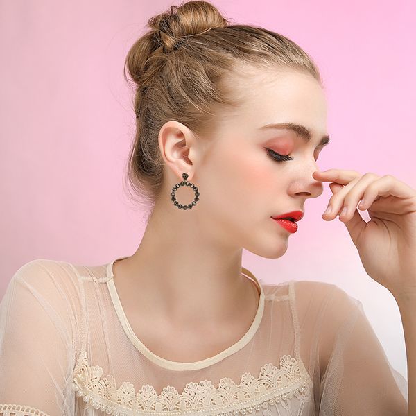 fashion geometric dangle earrings for girls' pendant shiny earrings charm jewelry gifts for women presents oorbellen, Silver
fashion geometric dangle earrings for girls' pendant shiny earrings charm jewelry gifts for women presents oorbellen, Silver