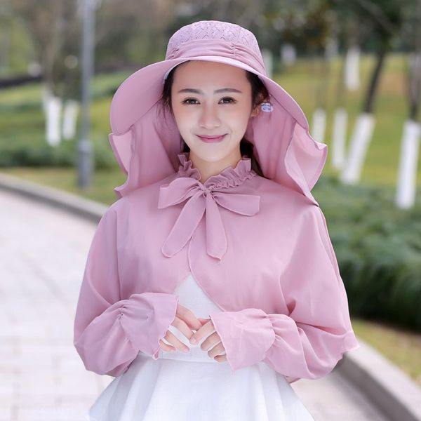 large eaves female 360 degree sun hat beach sun hat cycling hiking sleeve bicycle shawl bicycle shawl suit, Blue;gray
large eaves female 360 degree sun hat beach sun hat cycling hiking sleeve bicycle shawl bicycle shawl suit, Blue;gray