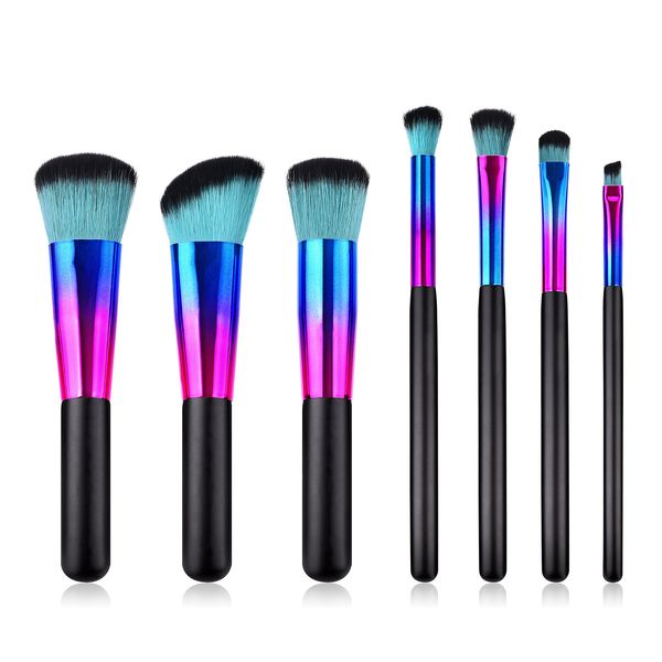 new arrival colorful 7pcs makeup brushes set for eye shadow blush foundation wood handle soft nylon brush head drop shipping
new arrival colorful 7pcs makeup brushes set for eye shadow blush foundation wood handle soft nylon brush head drop shipping