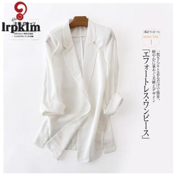 2019 summer new style women's blazer jacket leisure famale jaket blazer women's long section seven-quarter sleeve white wz155, White;black
2019 summer new style women's blazer jacket leisure famale jaket blazer women's long section seven-quarter sleeve white wz155, White;black