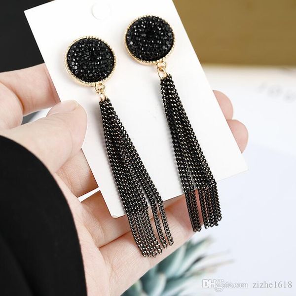 long earrings tassel pendant golden woman girl lady gift fashion stone pop jewelry black fashion wholesale, Silver
long earrings tassel pendant golden woman girl lady gift fashion stone pop jewelry black fashion wholesale, Silver