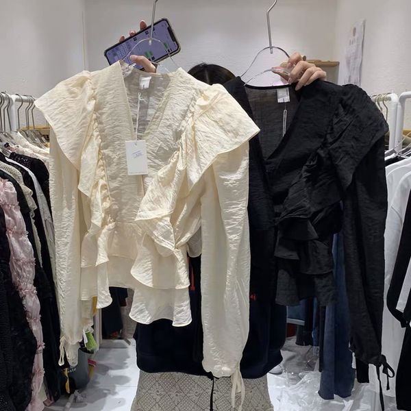 kymakutu 2020 ruffled elegant womens blouses spring autumn shirts women fashion office lady shirt v neck pullover female, White
kymakutu 2020 ruffled elegant womens blouses spring autumn shirts women fashion office lady shirt v neck pullover female, White