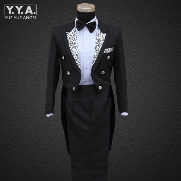 fashion wedding formal suit groom mens clothing tail tuxedo trouse party coats suit&pants stage show costumes set men suits, White;black
fashion wedding formal suit groom mens clothing tail tuxedo trouse party coats suit&pants stage show costumes set men suits, White;black