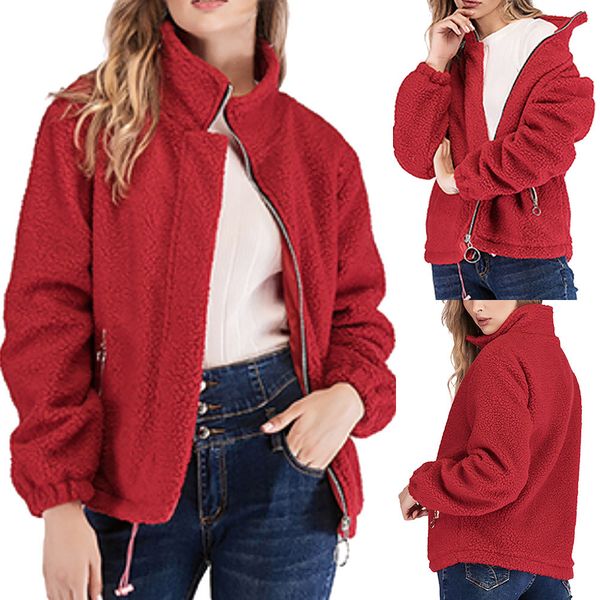 2019 new women winter loose coats fashion zipper solid long sleeve warm jacket outerwear coats female invierno mujer, Black;brown
2019 new women winter loose coats fashion zipper solid long sleeve warm jacket outerwear coats female invierno mujer, Black;brown